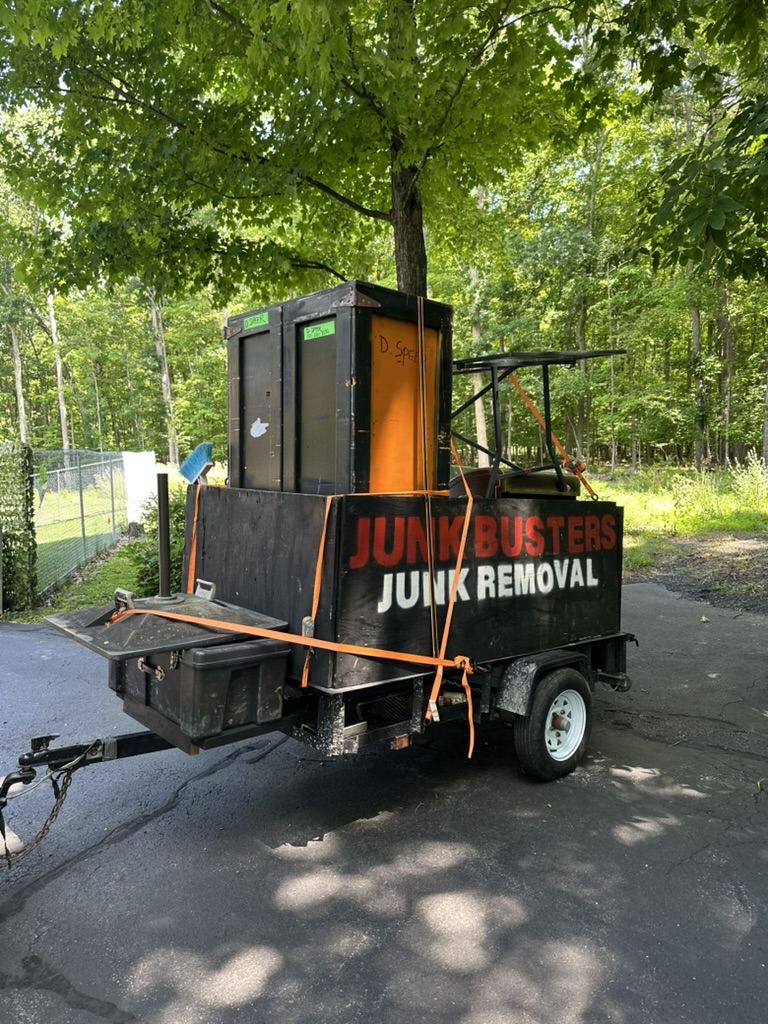 Trailer loaded and strapped