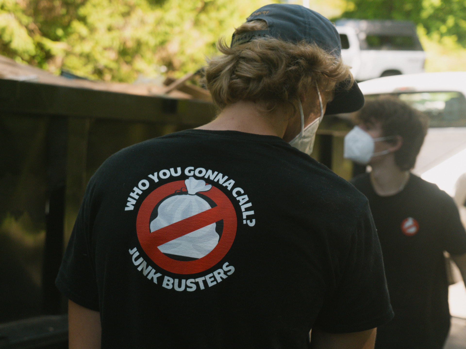 Junk Busters crew on the job