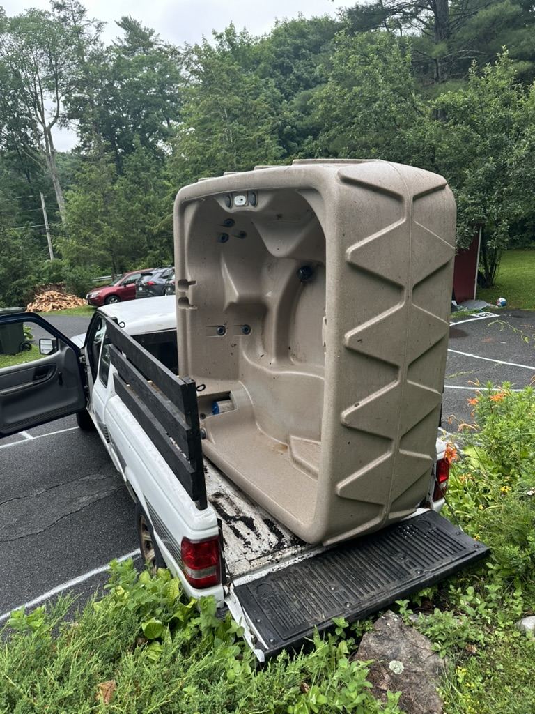 Hot tub loaded up