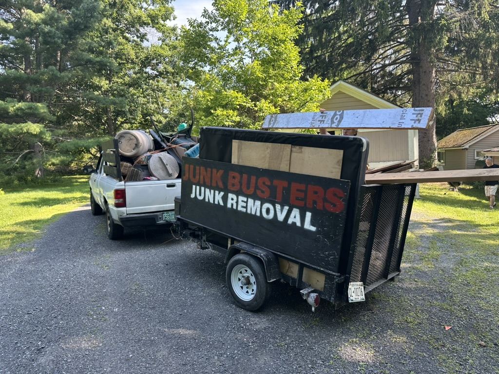 Truck and trailer packed out