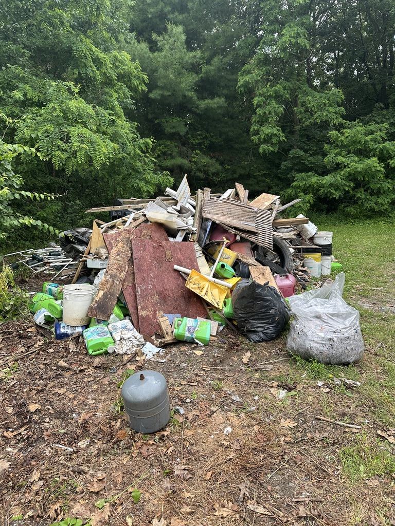 Property cleanout pile