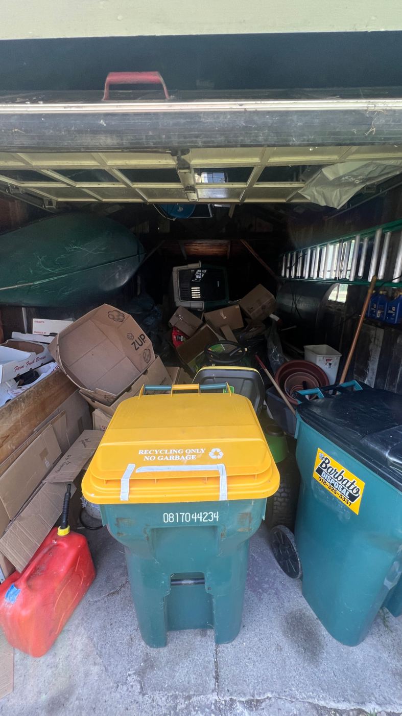 Garage cleanout — before